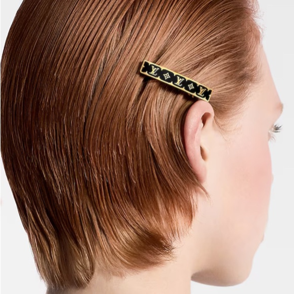 LV Hair Clip - Enamel Nanogram
